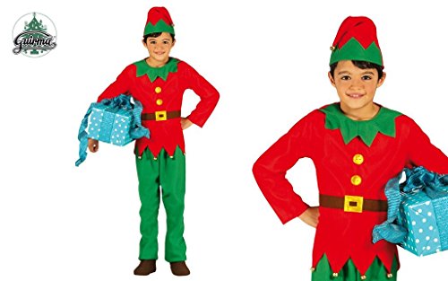 Costume aiutante di Babbo Natale Elfo Folletto Ciniglia