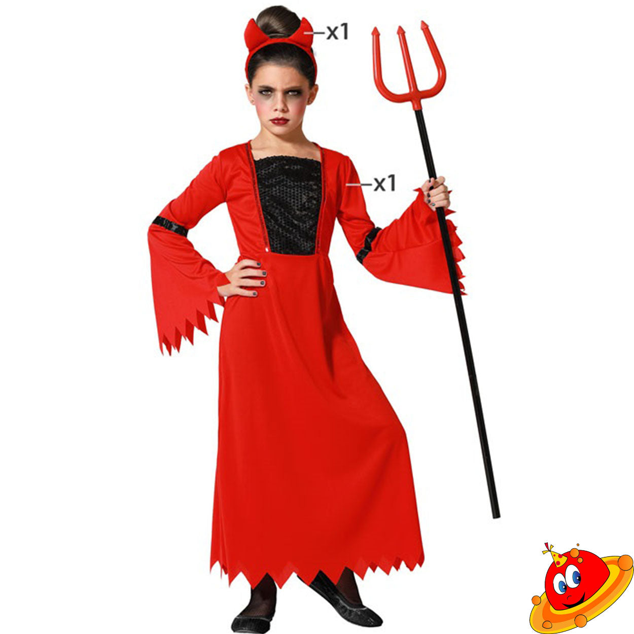 Costume Bambina Diavoletta Demonia