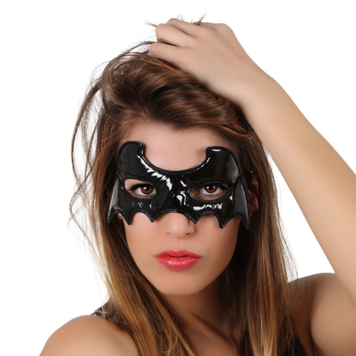 Maschera Bat Girl Donna Gatto nera in vinile