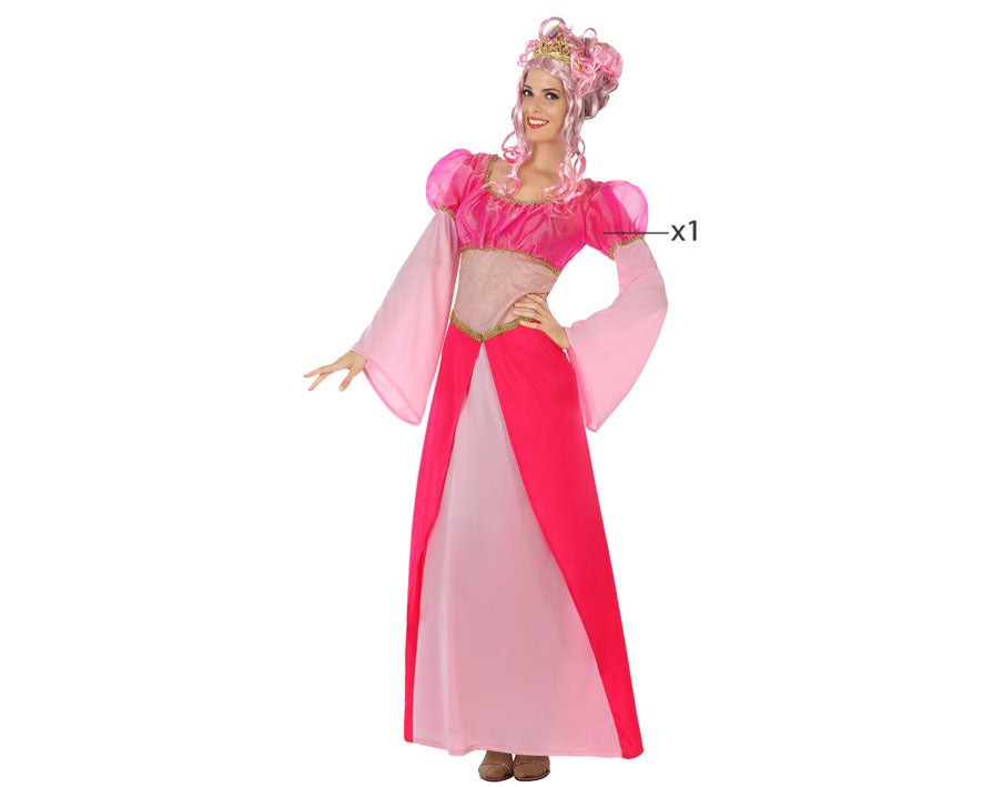 Costume donna Principessa Rosa Peach Tg 36/38
