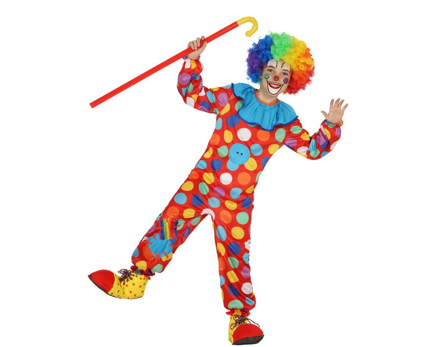 Costume Bambino Bambina tuta Clown Crazy Tg 3/7A – Universo In Festa