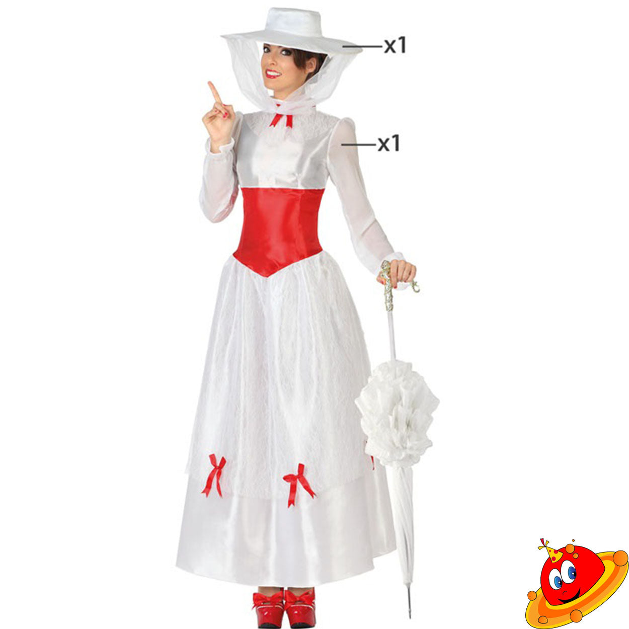 Costume Donna Mary Poppins
