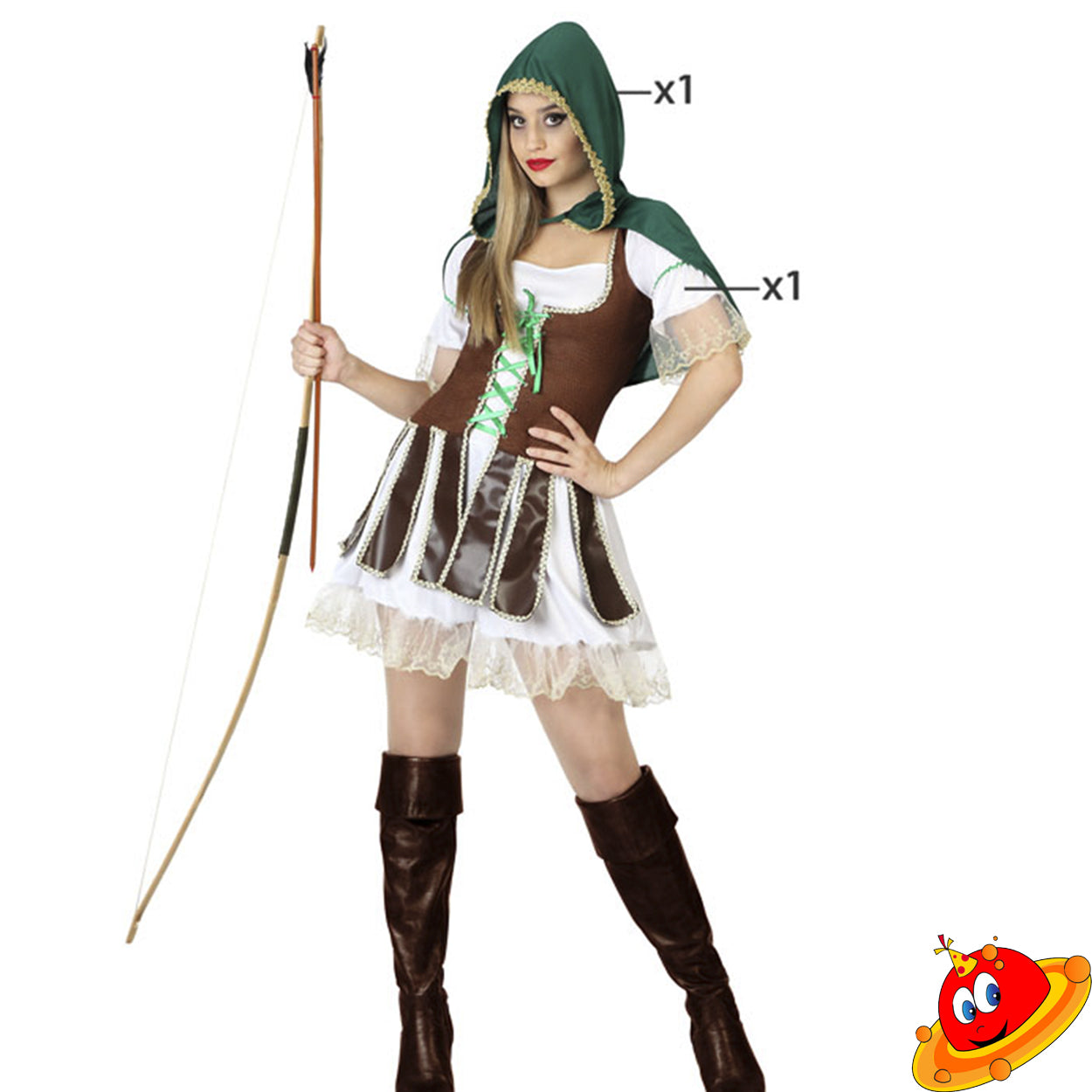 Costume Arciera Robin Hood Tg 36/38 – Universo In Festa