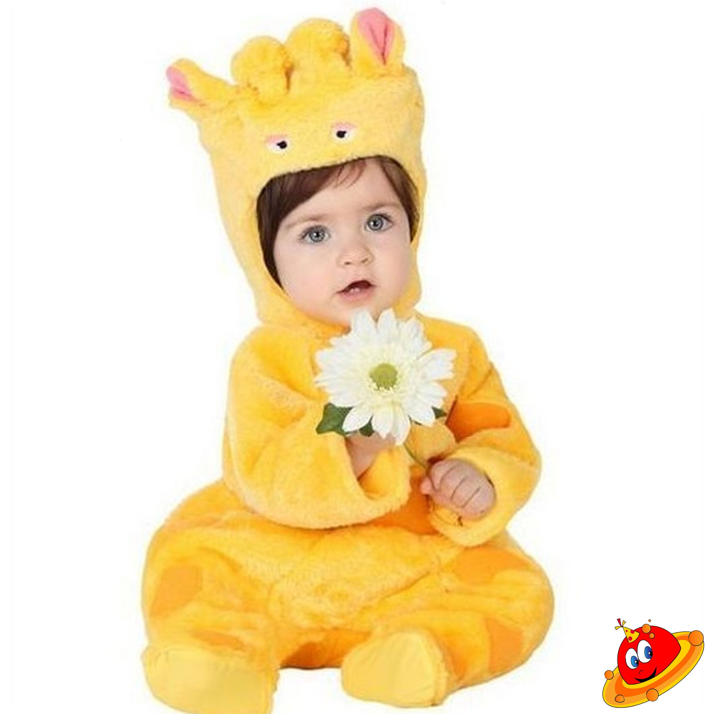Costume Baby Bebè Orsetto Kiokids Giallo Tg  12/24M