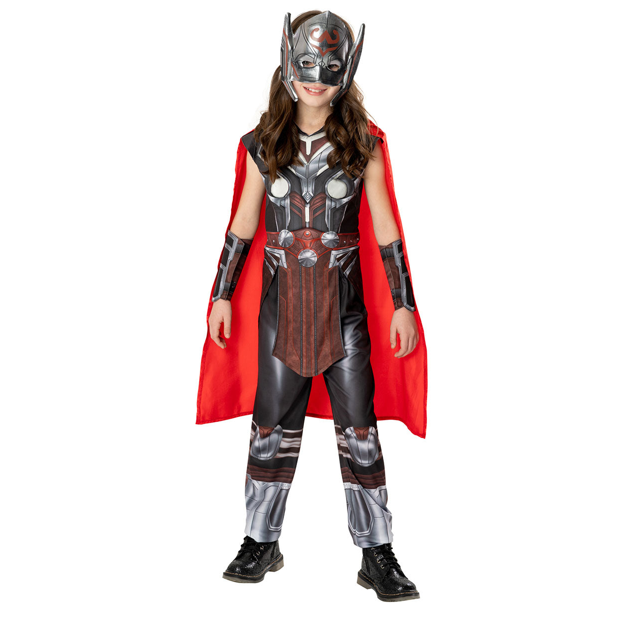 Costume Bambina  Mighty Thor Girl Deluxe Love & Thunder Tg 3/8 A