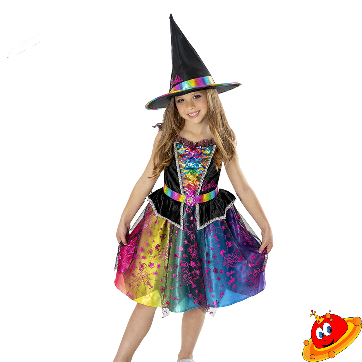 Costume Carnevale Halloween Licenza Barbie Strega Universo in