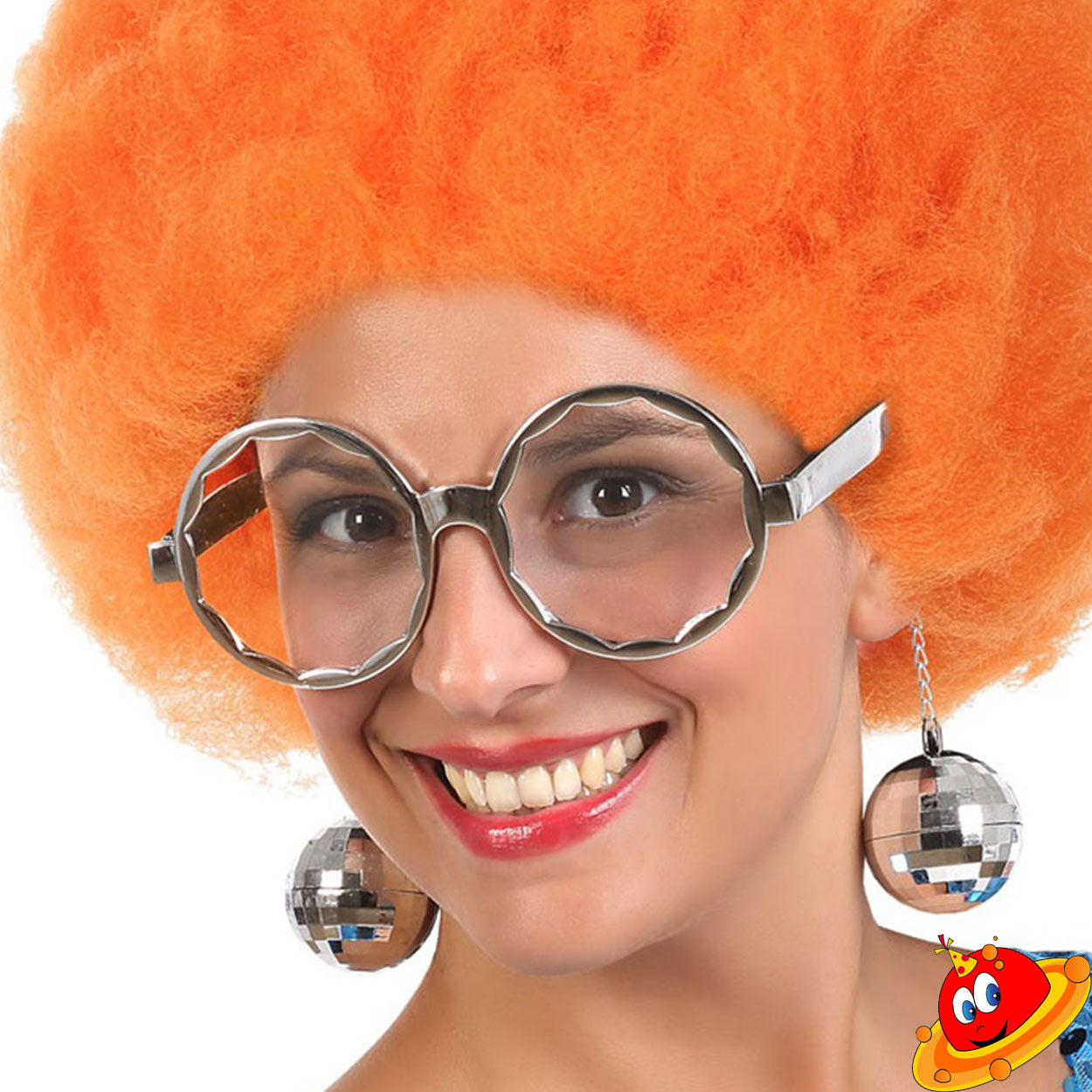 Travestimento Carnevale Occhiali Disco Anni 80 unisex uomo donna