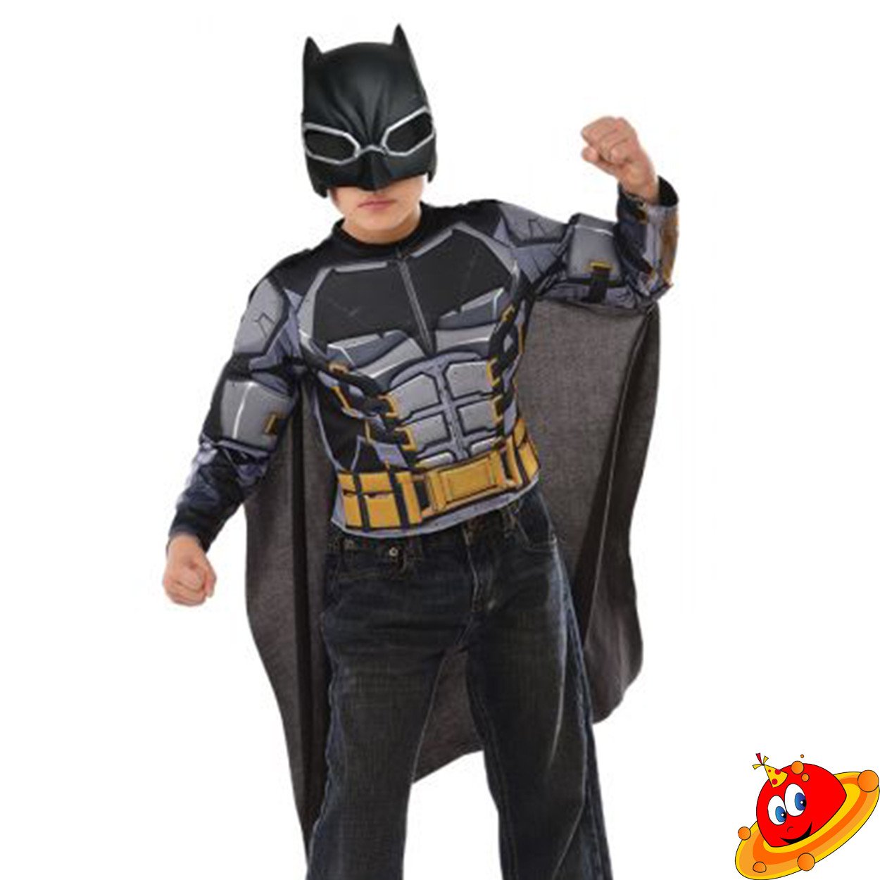 Nuovo Rubie's Justice League Batman Bambino Costume con Maschera Mantella  XS S M
