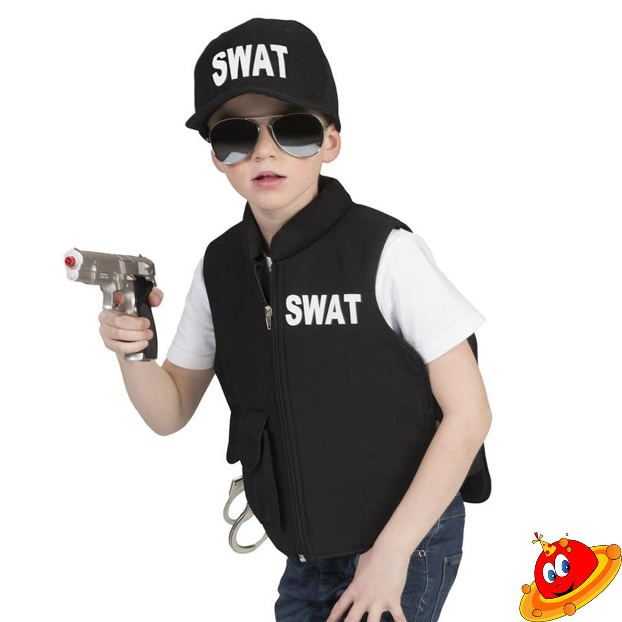 Costume Bambino Poliziotto Forze Speciali Swat Tg 5/12 A – Universo In Festa