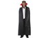 Costume Halloween Vampiro Conte Dracula Mantello nero