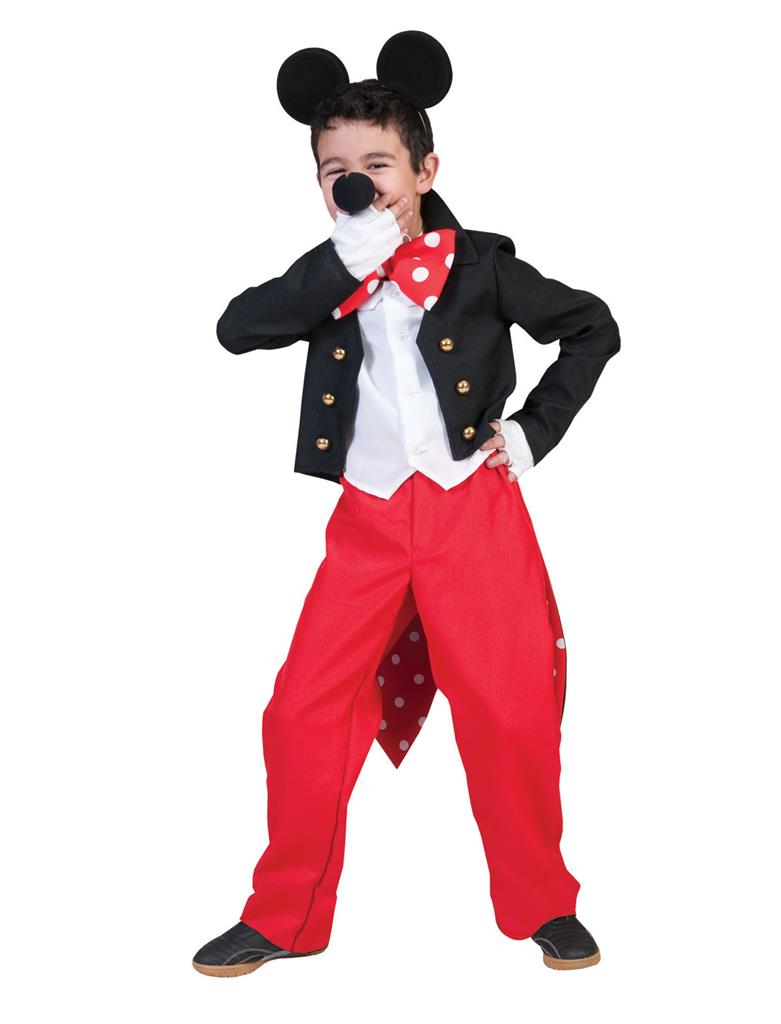 Costume Topolino, travestimento Mikey Mouse per feste