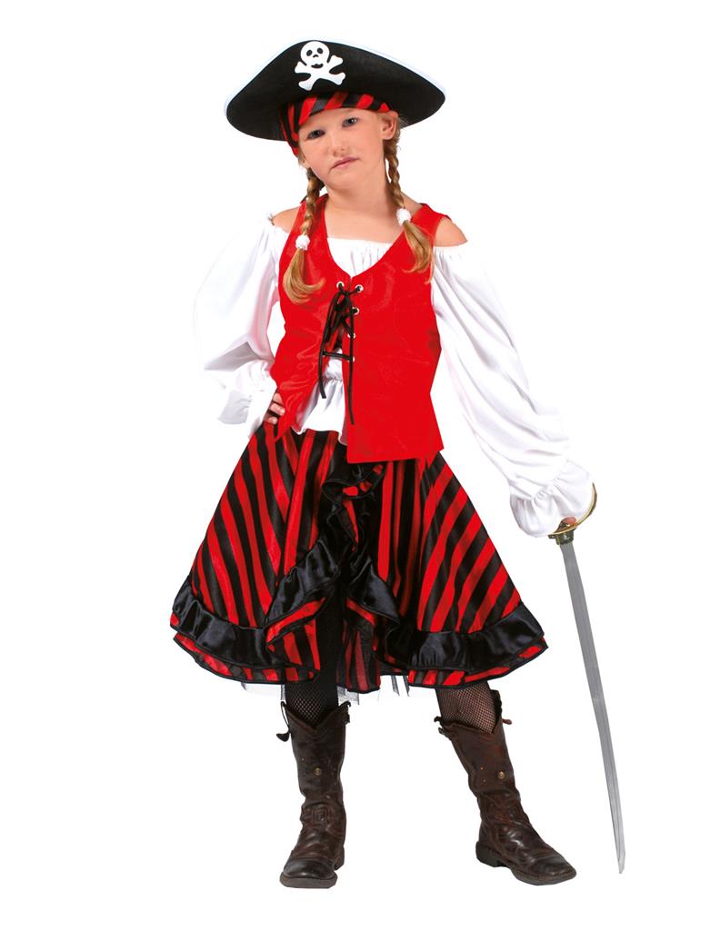 Costume Bambina Pirata Lady Jack Tg 5/9A – Universo In Festa