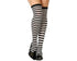Collant parigine righe bianche nere strega