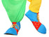 Sopra scarpa da Clown Multicolore cm 36 Adulto