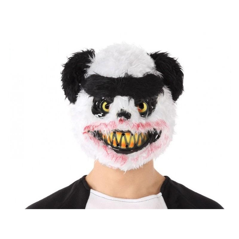 Travestimento Halloween Maschera Panda Assassino