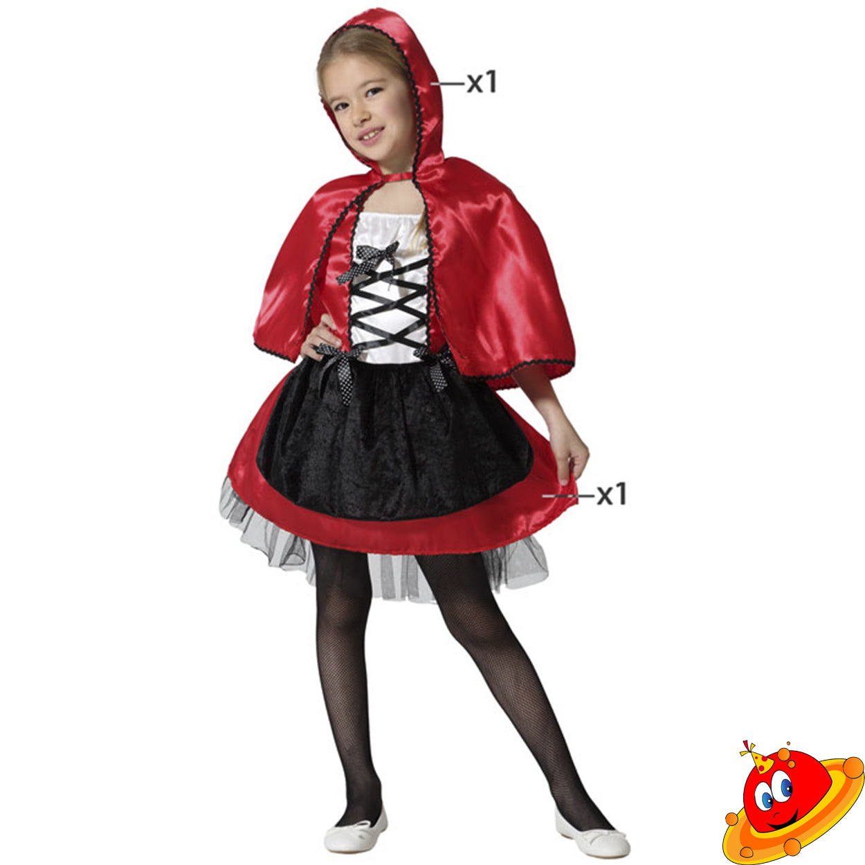 Costume Bambina Cappuccetto Rosso Tg 5/12A – Universo In Festa