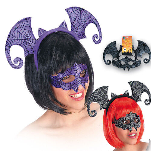 Travestimento Halloween Maschera Pipistrello Donna