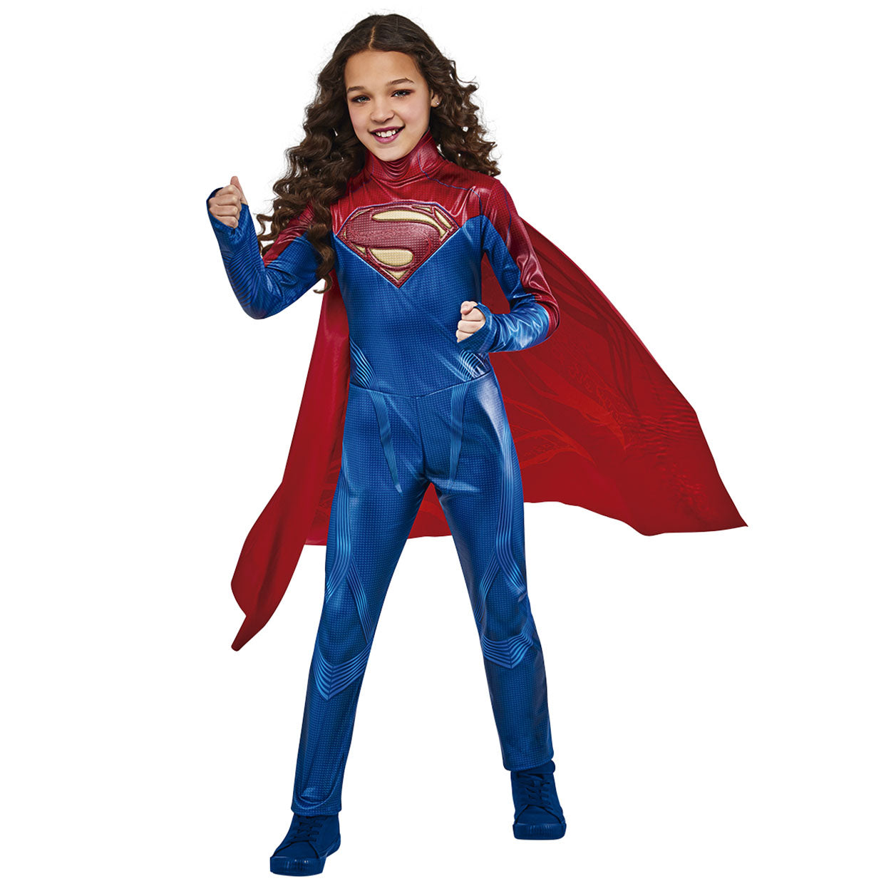 Costume Carnevale Bambina Super Girl Deluxe Tg 3/10A – Universo In