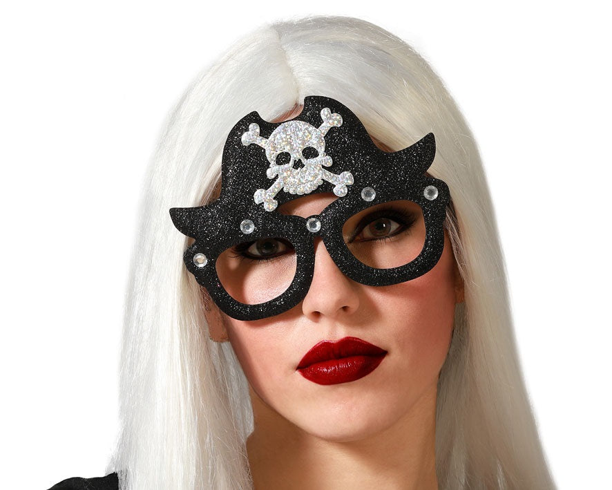 Occhiali Halloween Pirata con teschio