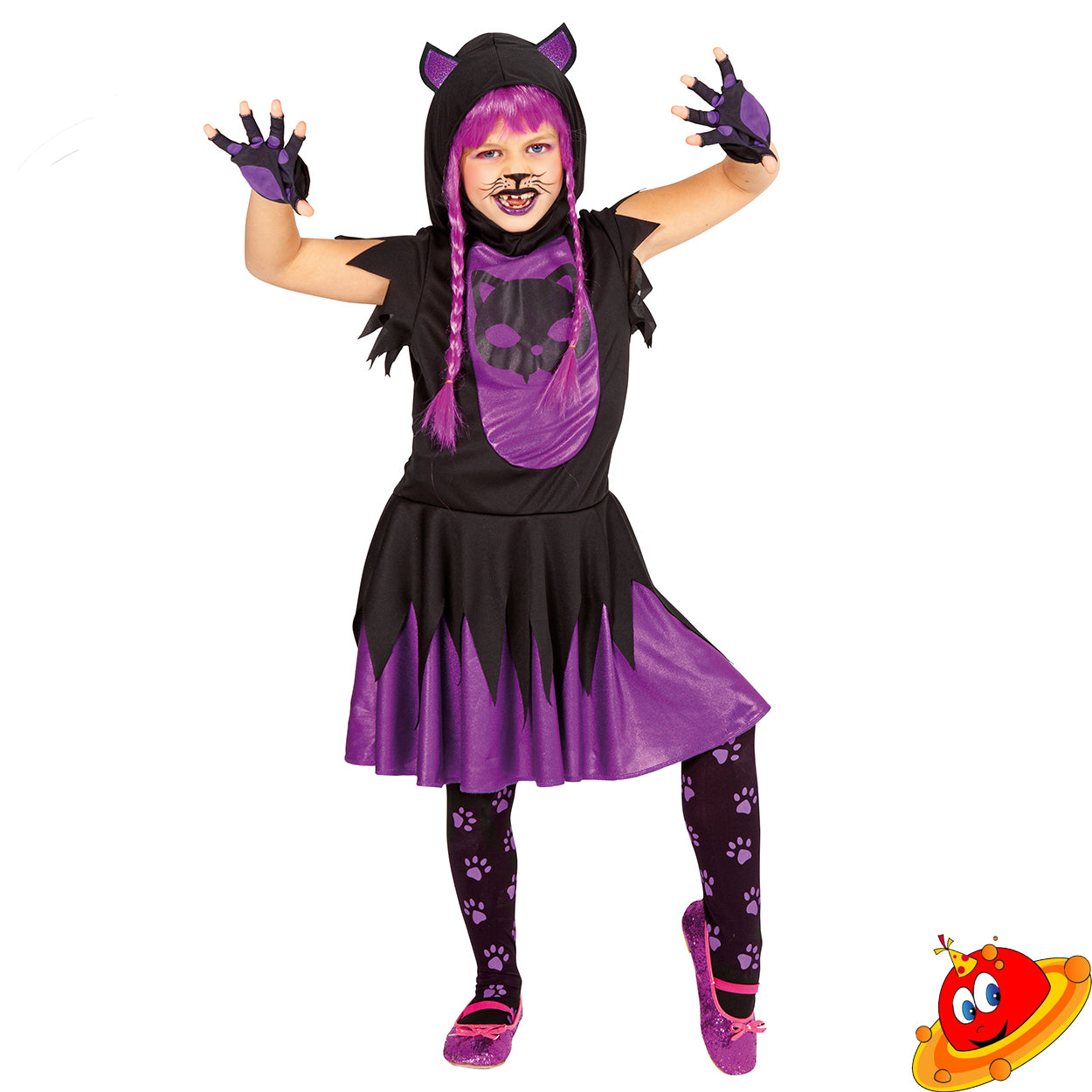 Costume Bambina Gatta Tg 8-10 anni Universo in Festa – Universo In Festa