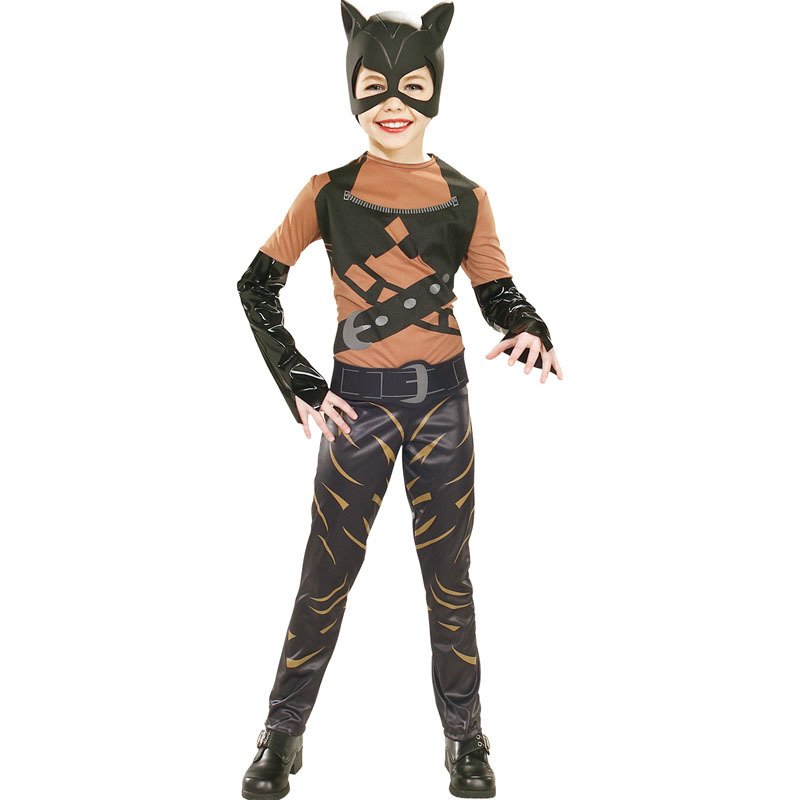 Costume da Catwoman per Bambina per Feste in Maschera o per Feste a Tema,  5/6 anni -  - Addobbi ed articoli per feste, eventi e  party