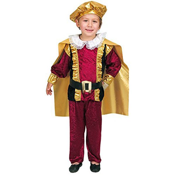 Costume Bambino Re Medievale Tg 7/9 A