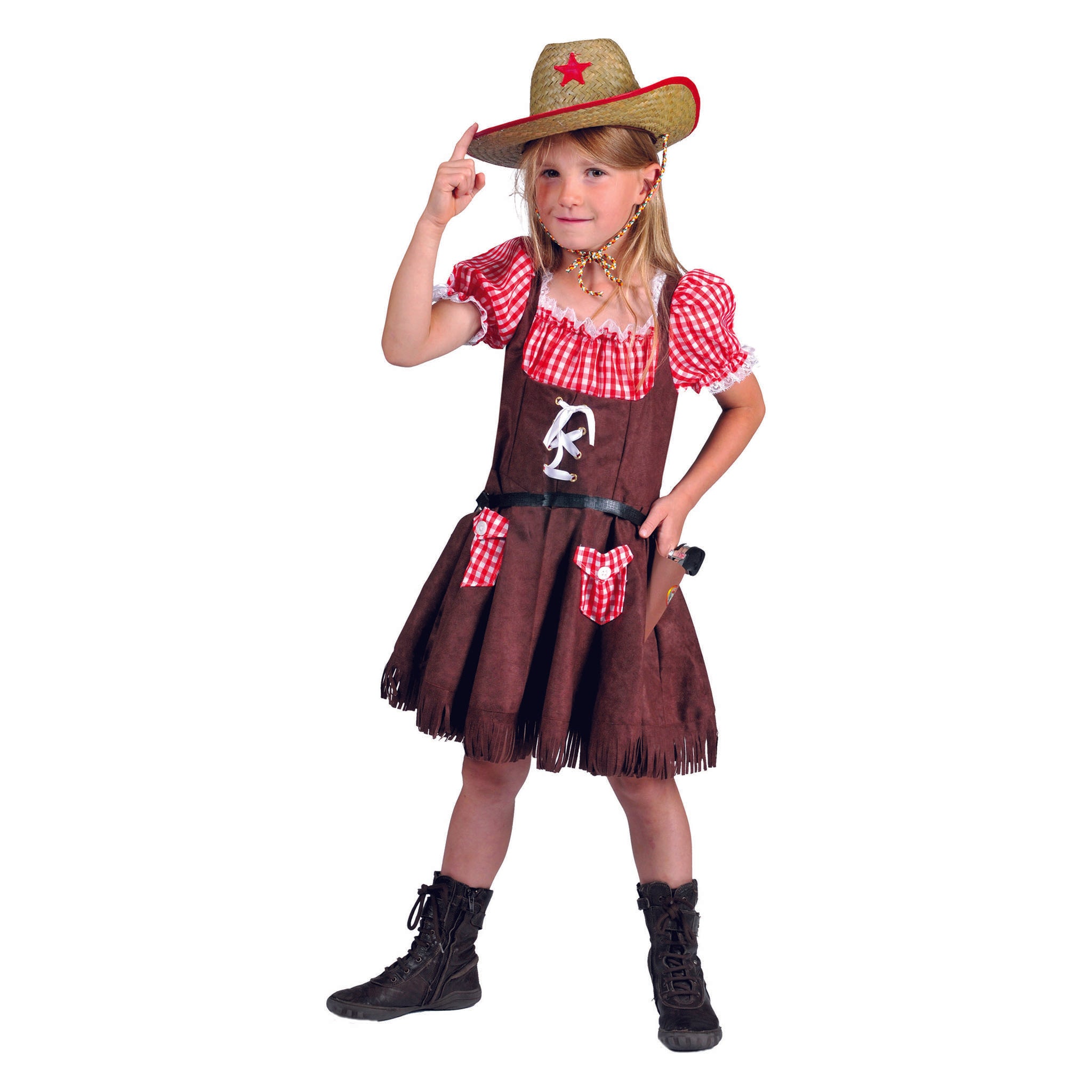 Costume Bambina Cow Girl Wild West Tg 5/9A – Universo In Festa