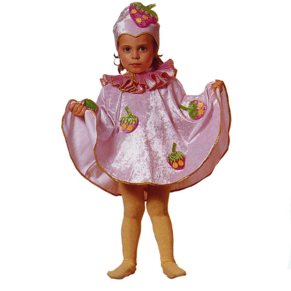 Costume Baby Bebè Poncho Fragolina