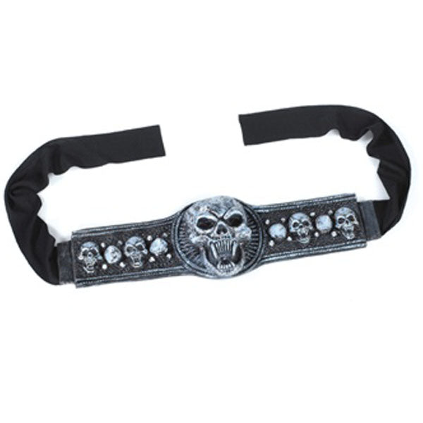 Cinturone vichingo con teschi 3D