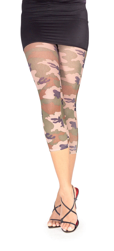 Leggings Capri Camouflage – Stile Urban e Grinta Militare! 🌿🔥