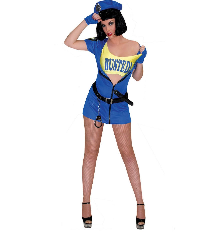 Costume Donna Super Sexy Poliziotta Tg 32a42