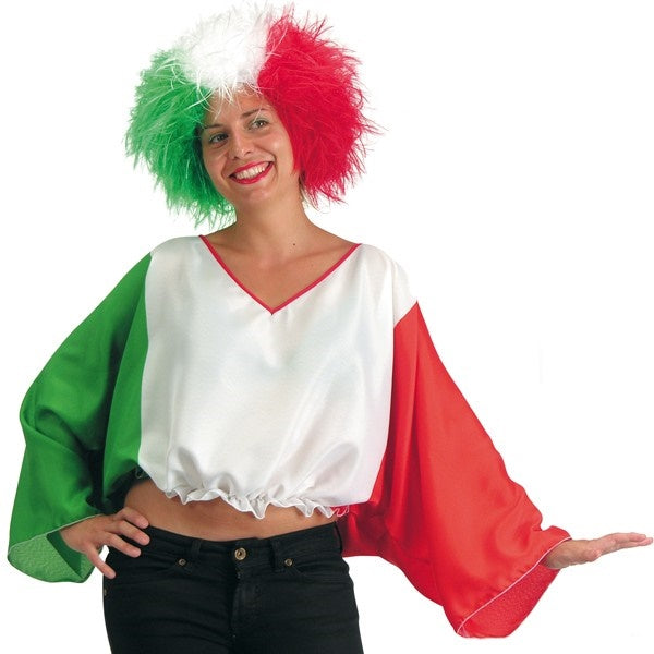 Camicia Tricolore Gadget per festa tifosa Italia