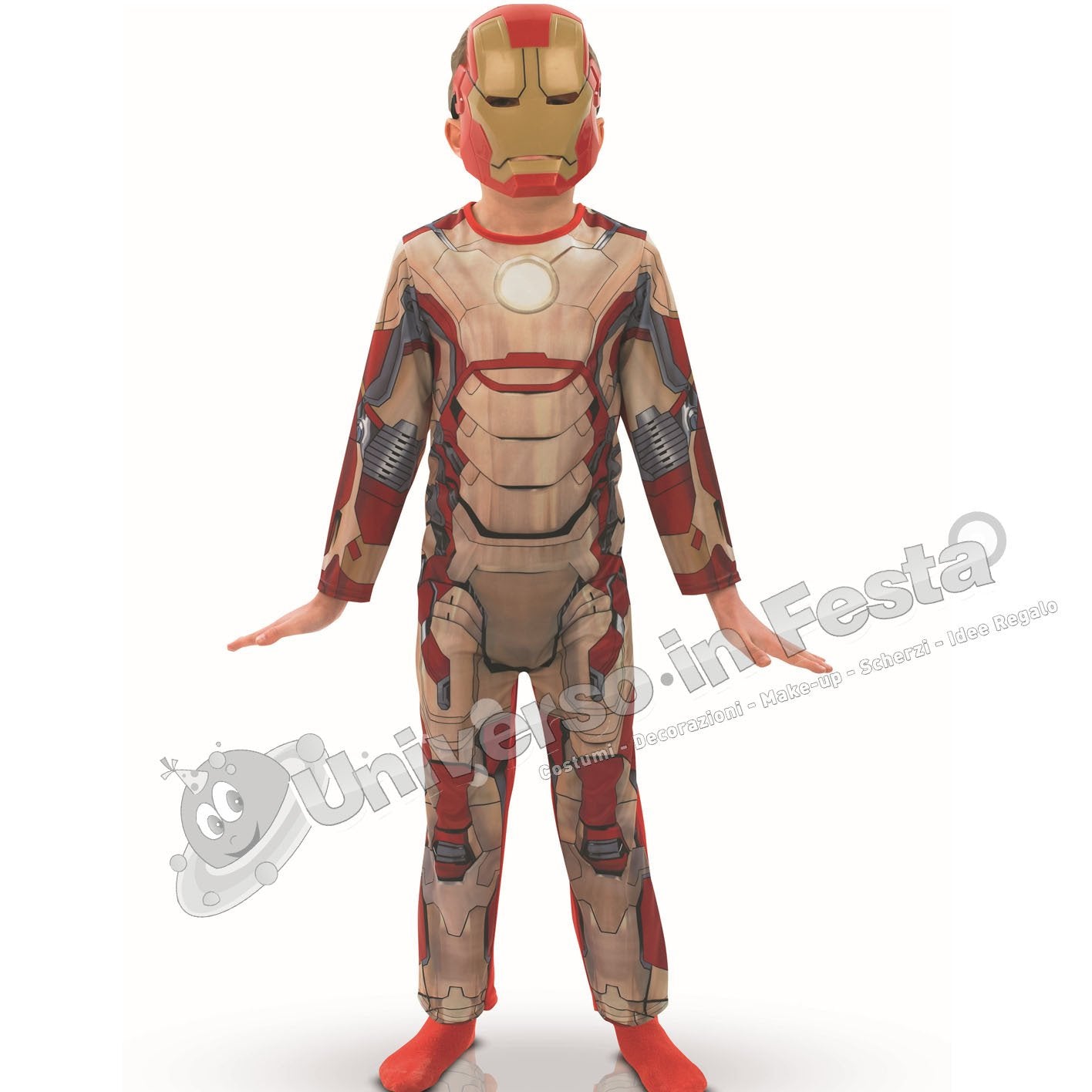 Costume Bambino Supereroe Iron Man Tg 3/9A