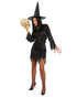 🧙‍♀️ Costume Strega Donna Nero – Vestito Halloween con Cappello