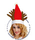 Cappello Babbo Natale con corna di renna