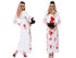 👰‍♀️ Costume Sposa Horror Donna Bianco – Vestito Halloween Insanguinato con Velo