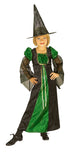 🧙‍♀️💚 Costume Strega Bambina Verde e Nero – Vestito con Cappello Halloween