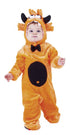 👾 Costume Mostriciattolo Arancione per Neonato/Neonata – Travestimento Morbido Halloween