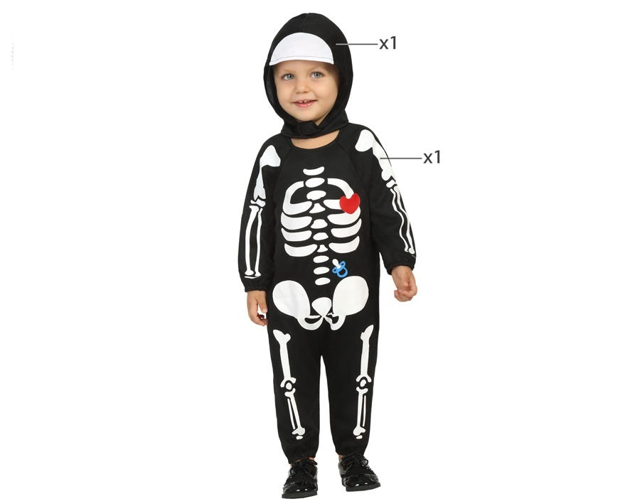 💀 Costume Scheletrino per Bambini – Travestimento Halloween Tenero e Divertente 👻