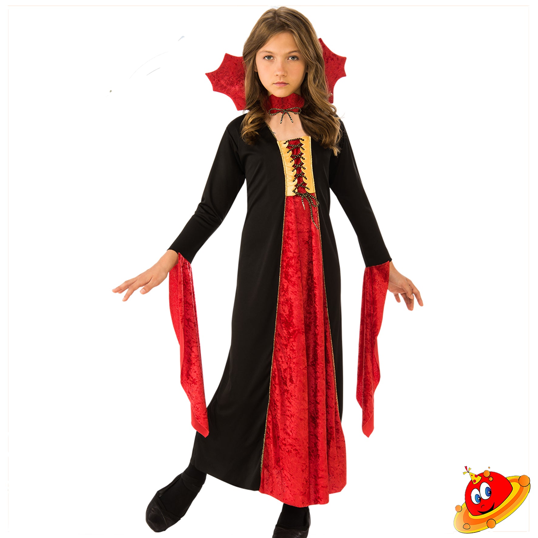 🧛‍♀️ Costume Vampira Gotica Bambina – Eleganza Oscura per Halloween e Carnevale