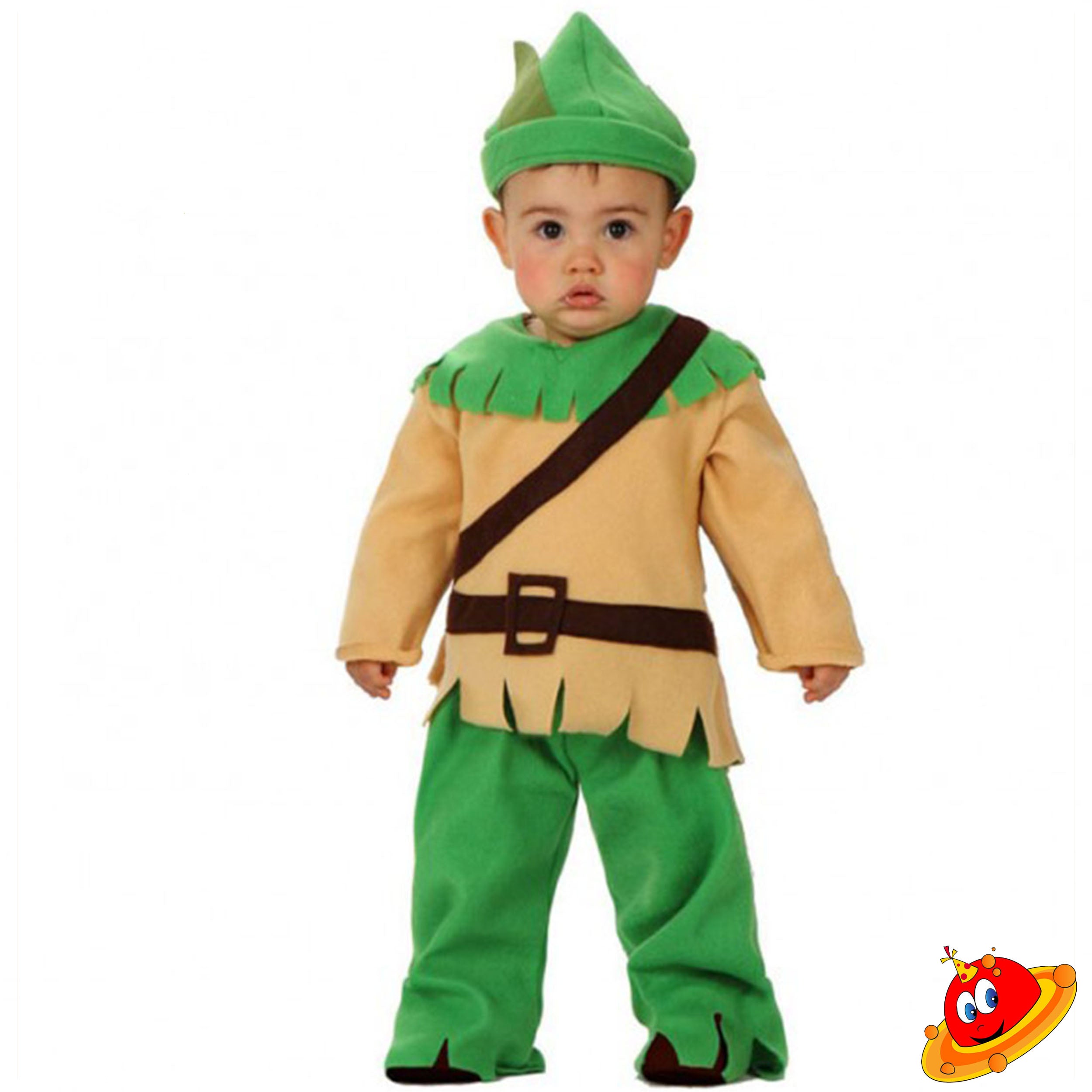 Costume Bambino Baby Bebè Robin Hood Tg 6/12M