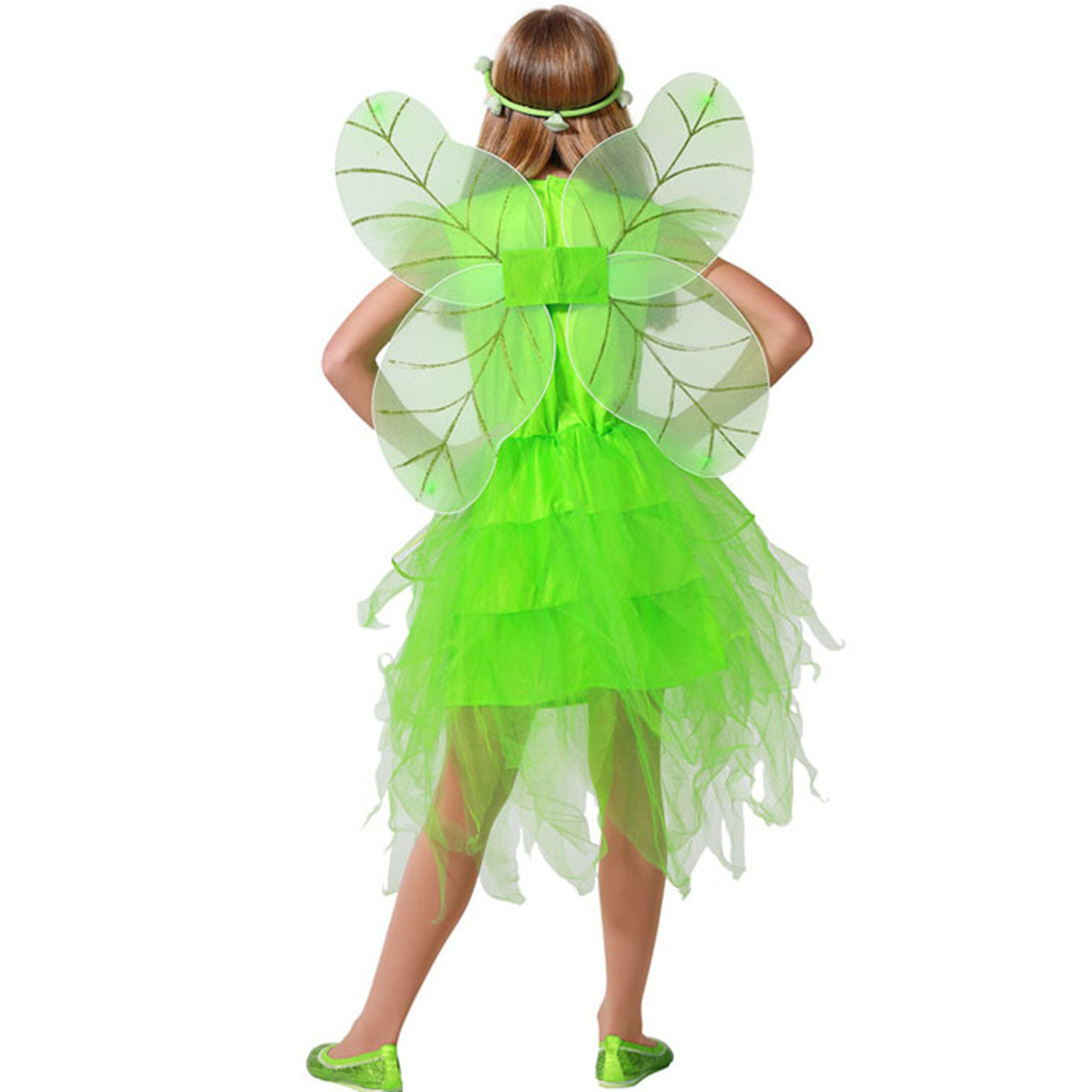 Costume Bambina Winx Fata Verde Tg 5/12A