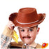 Cappello Marrone Cow Boy Far West bambino