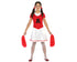 Costume Bambina Cheerleader Rosso