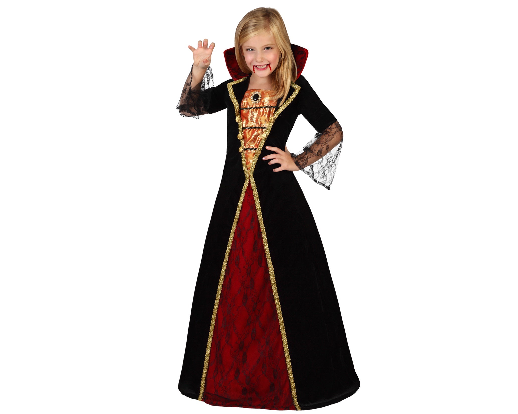 Costume Bambina Duchessa Vampira Tg 5-12 anni