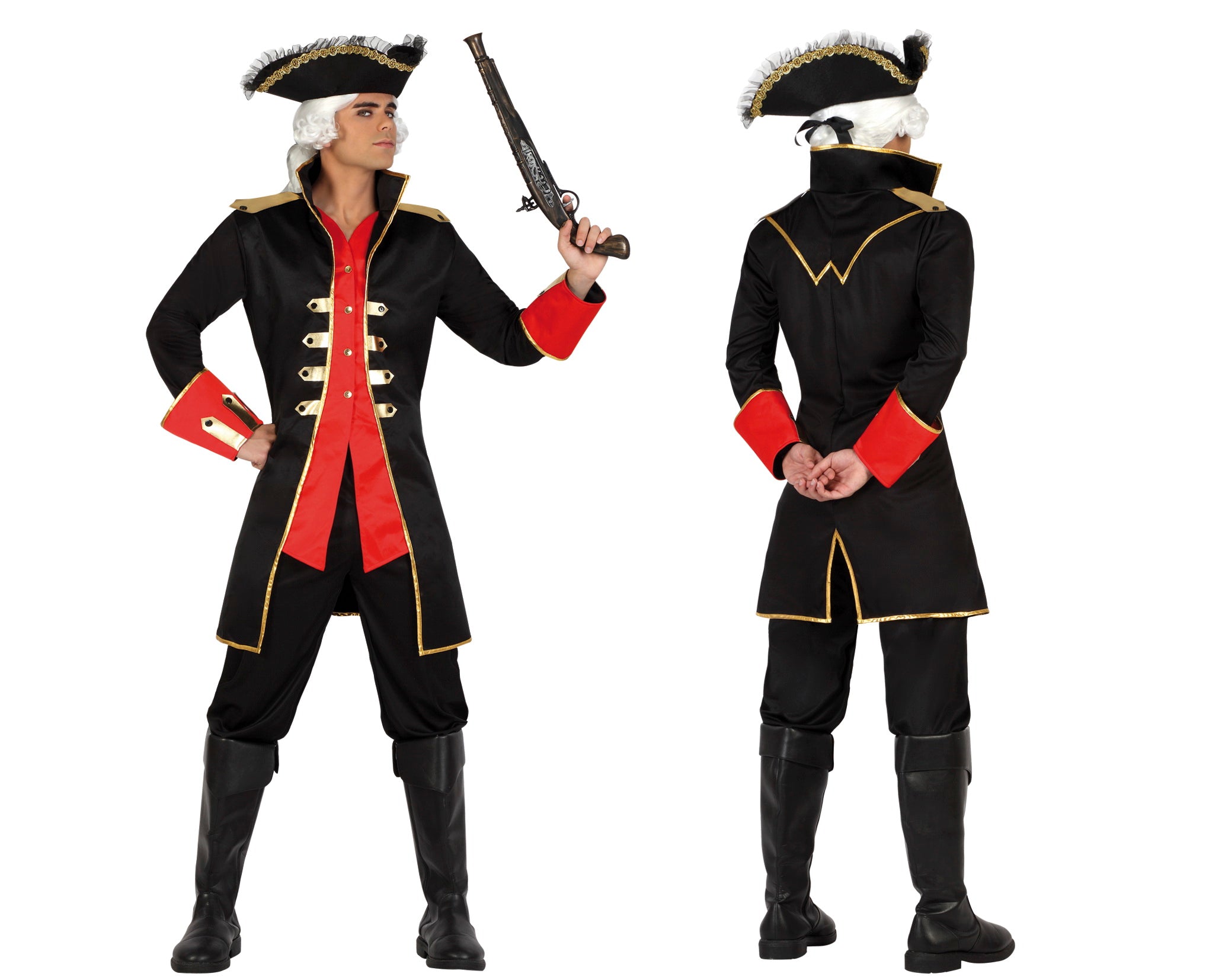 Costume Adulto Capitan Pirata Corsaro Tg 52/58