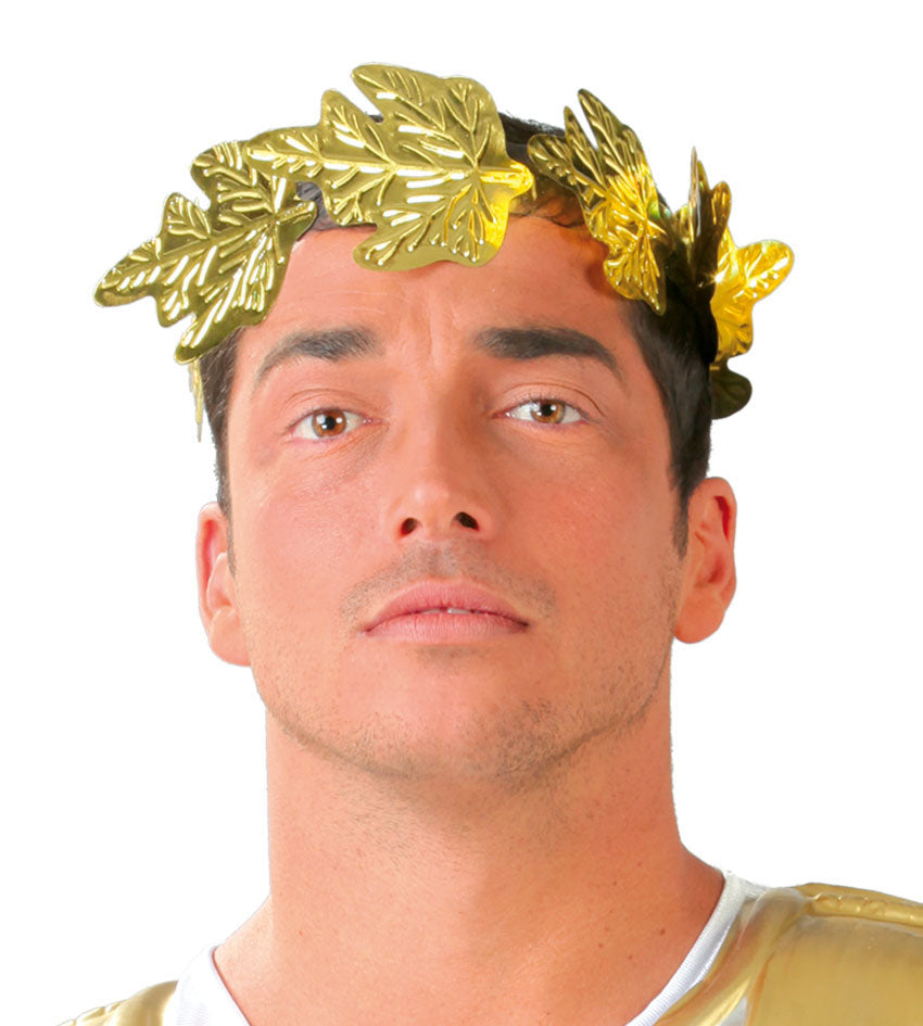 Corona con foglie alloro dorate Romano Imperatore