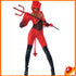 Costume Donna Diavoletta tuta rossa Lucifera Tg 42a44
