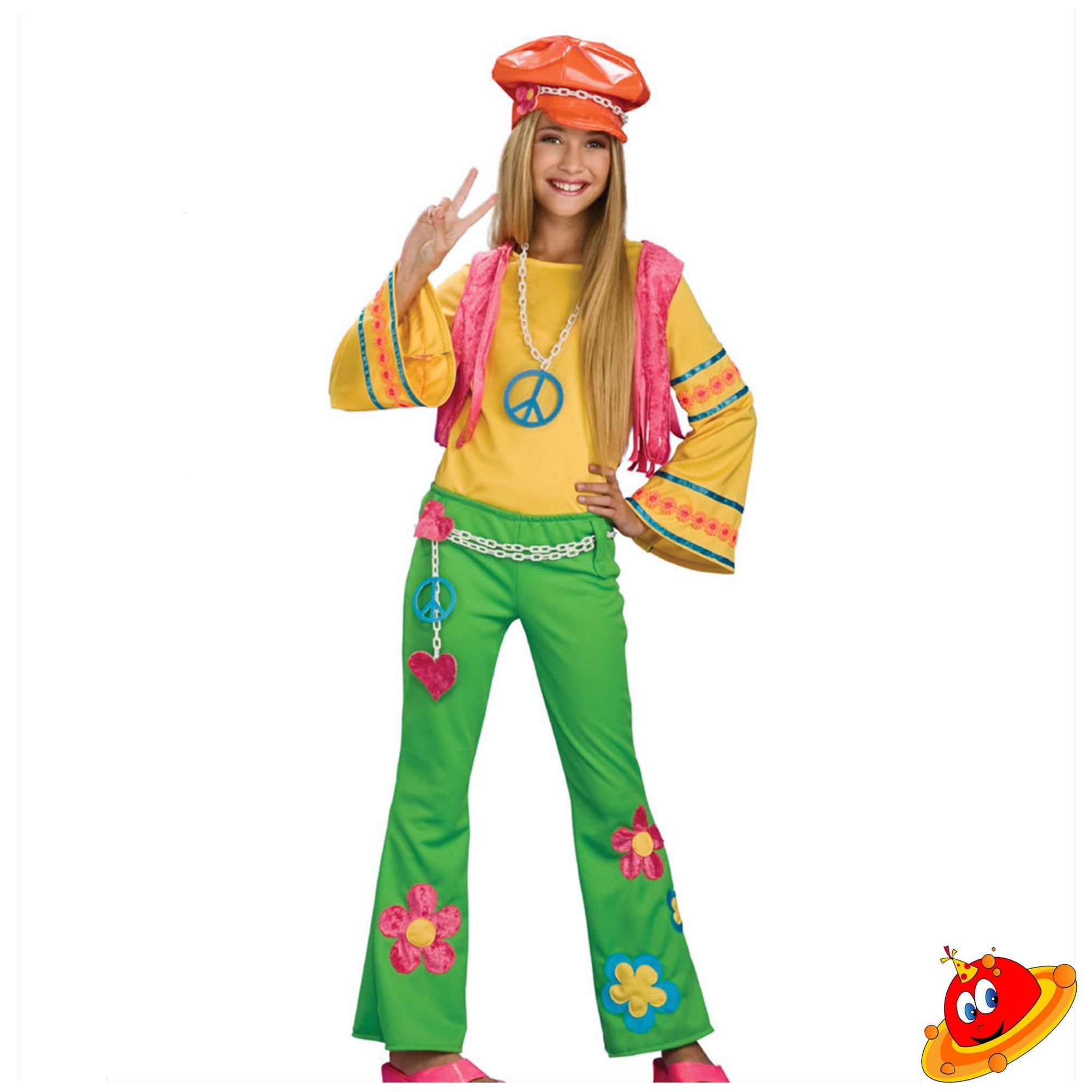 Costume Hippy Anni 60-70 bambina
