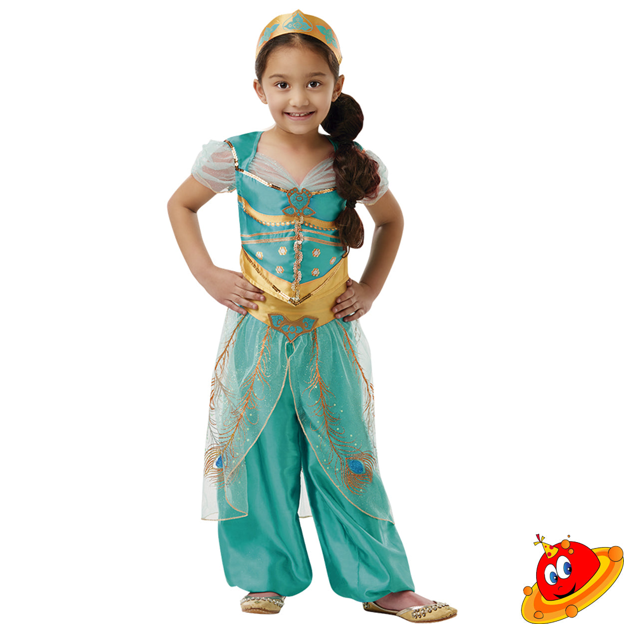 Costume Bambina Principessa Araba Jasmine Tg 3/7 A